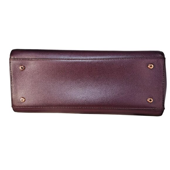 Ted Baker Alexiis Large Tote Bag Purple Leather NWOT Shoulder Strap Hardware - Picture 7 of 12